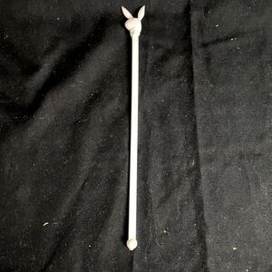 #6322 Vintage White Playboy Swizzle Stir Stick